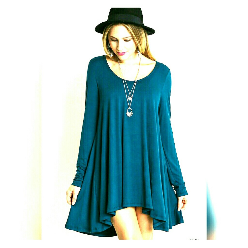 Teal Tunic - long sleeves